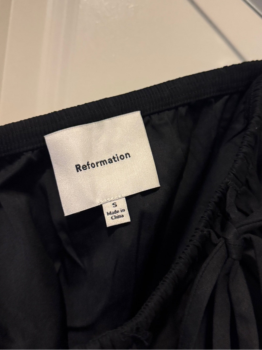 Reformation Cleo Skirt Maxi Skirt black color size S - Picture 7 of 7